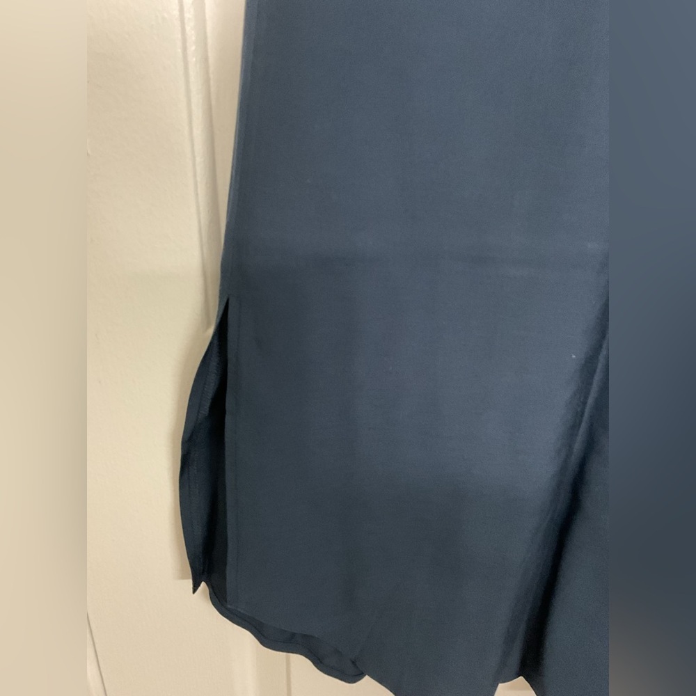 LOFT. Elegant Navy Blue Women's Skirt. SIZE L - Picture 5 of 11
